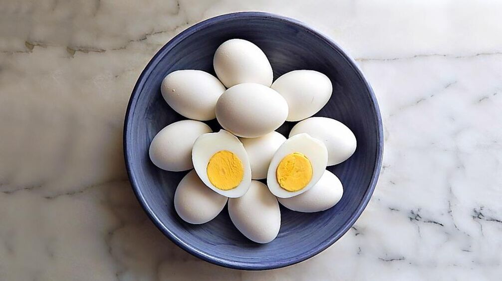Chicken eggs are a necessary product in the chemical diet