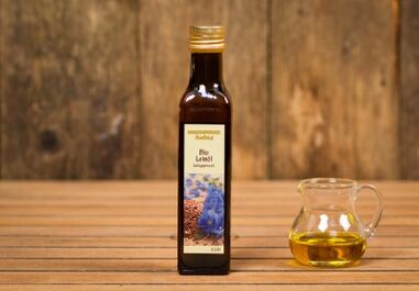 Linseed oil should be stored in a dark glass bottle. 
