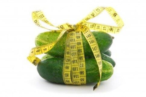Cucumbers are suitable for weight loss in a week