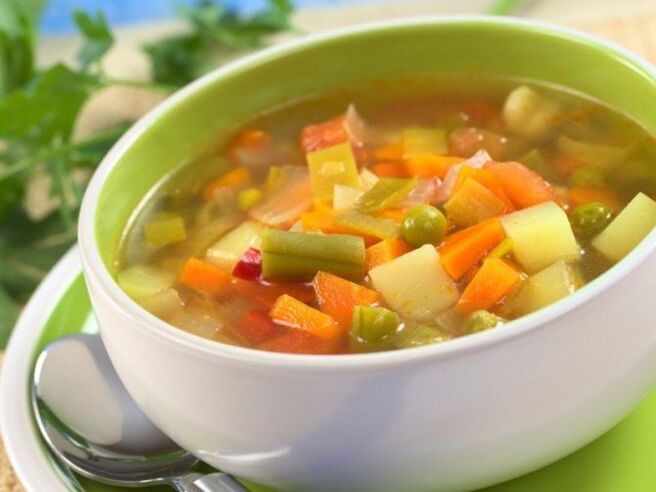Vegetable fat burning soup