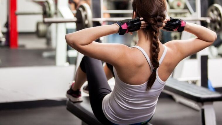 Exercise in the gym for weight loss